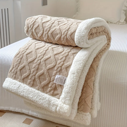 Cozy Double Sided Fleece Throw Blanket
