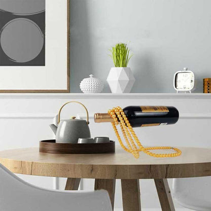 Stylish Glass Wine Bottle Hanger Rack