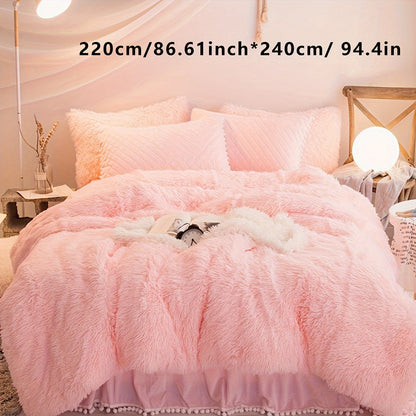 Soft Plush Duvet Cover Set for Cozy Bedding