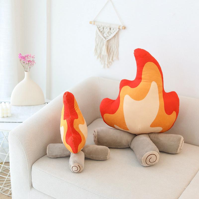Cozy Flame Throw Pillow
