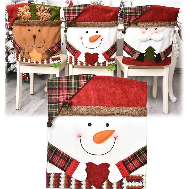 Fun Holiday Santa Chair Covers