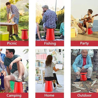 Portable Folding Stool Convenient Compact Seat