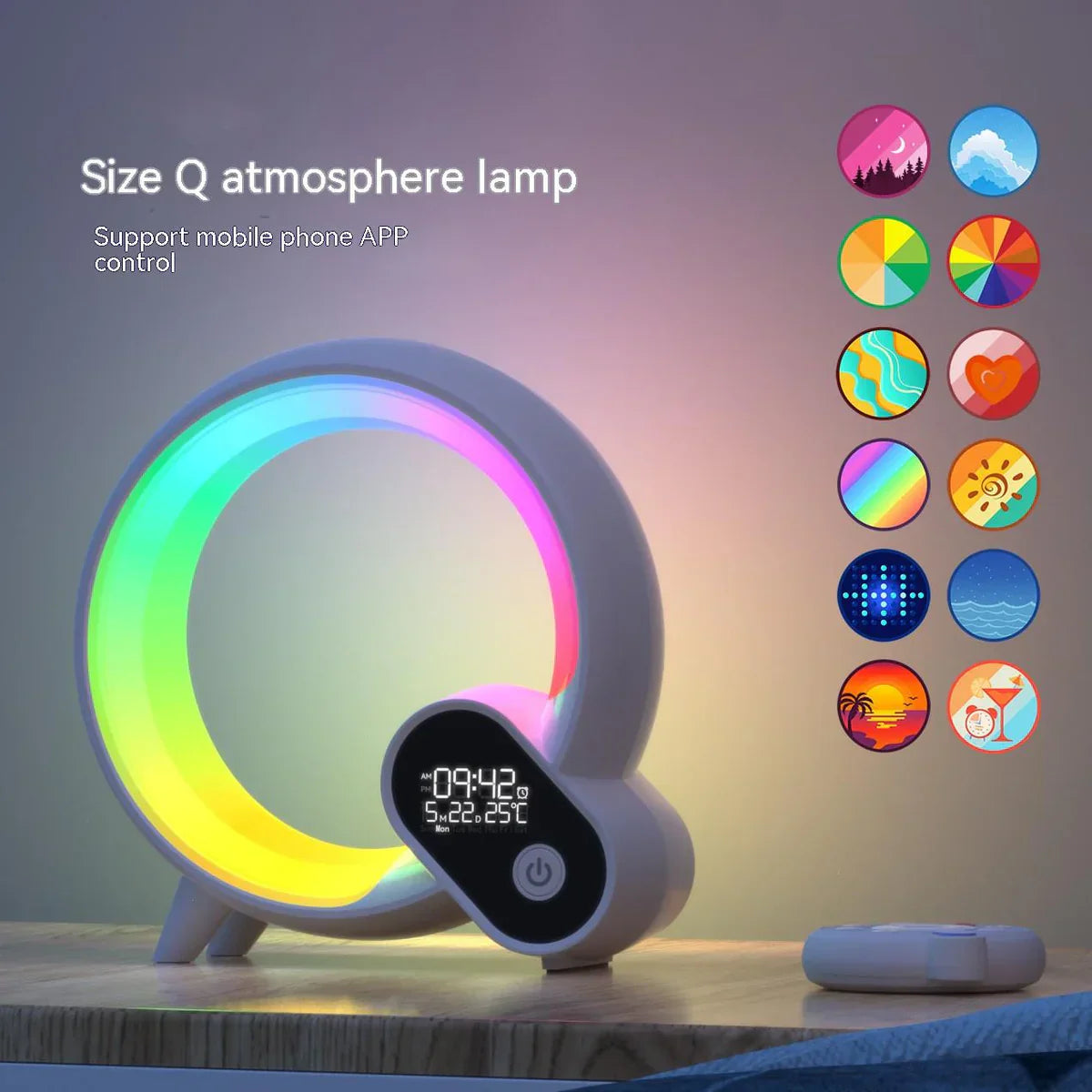 Compact LED Nightlight with Soothing Sounds