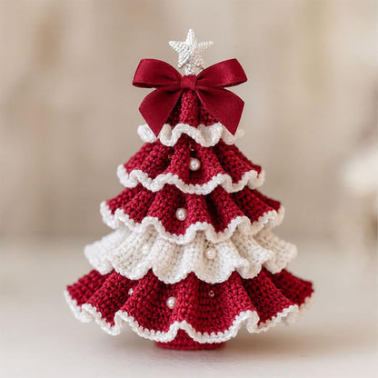 Pretty Handmade Crochet Christmas Trees