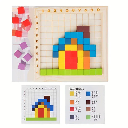Wooden Montessori Learning Alphabet and Number Set