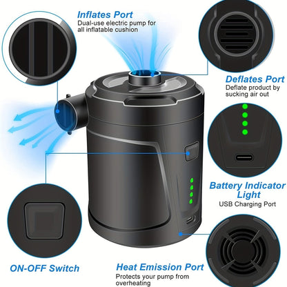 Portable Air Pump for On-The-Go Inflation