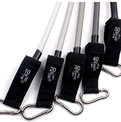 Premium Fitness Resistance Bands Set with Handles & Anchor