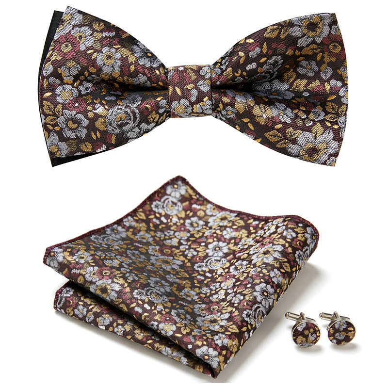 Classic Bow Tie Three Piece Suit Set