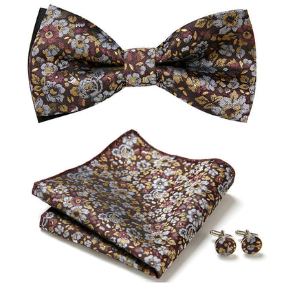 Classic Bow Tie Three Piece Suit Set