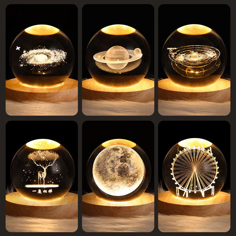 3D Crystal Table Lamp