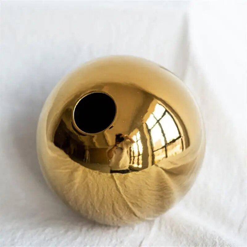Luxury Metallic Sphere Vase - Befez
