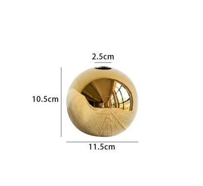 Luxury Metallic Sphere Vase