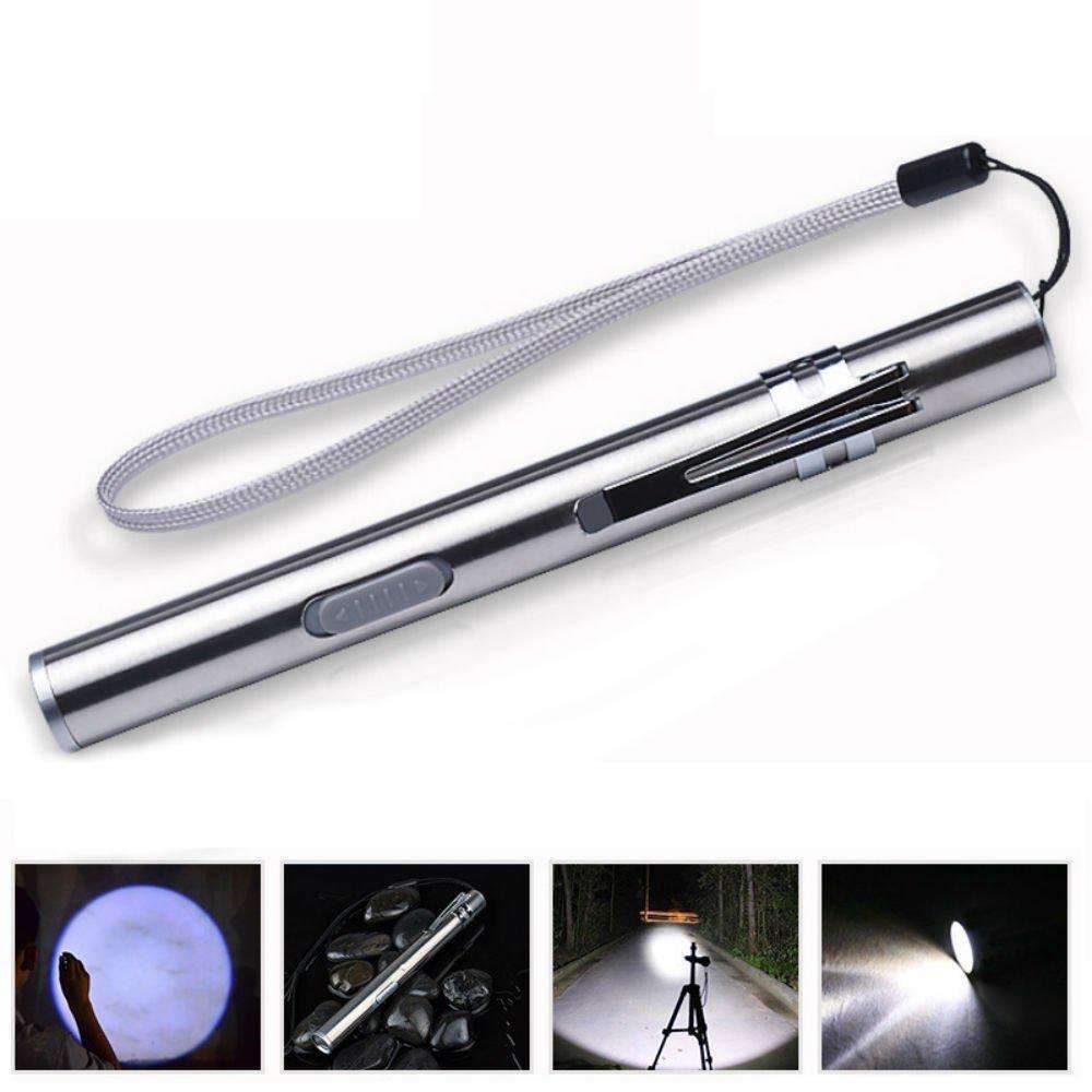Compact USB Rechargeable Waterproof LED Torch
