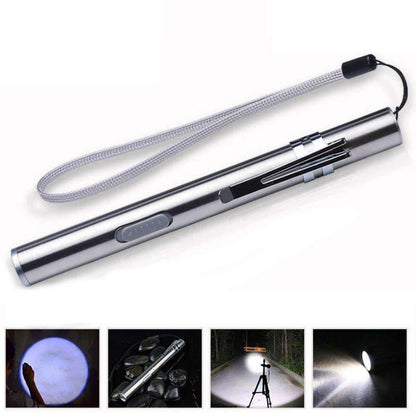 Compact USB Rechargeable Waterproof LED Torch