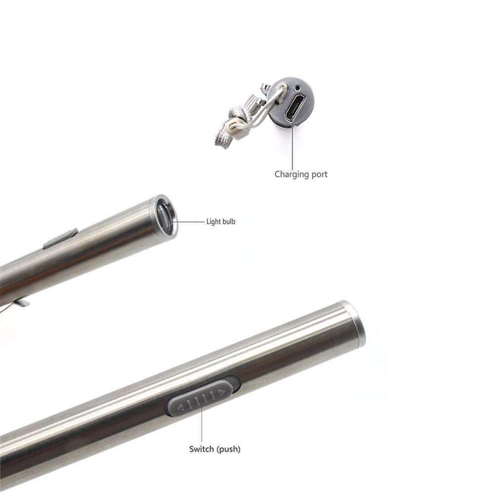 Compact USB Rechargeable Waterproof LED Torch