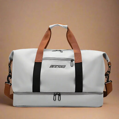 Waterproof Gym Duffel Bag with Shoe Pocket