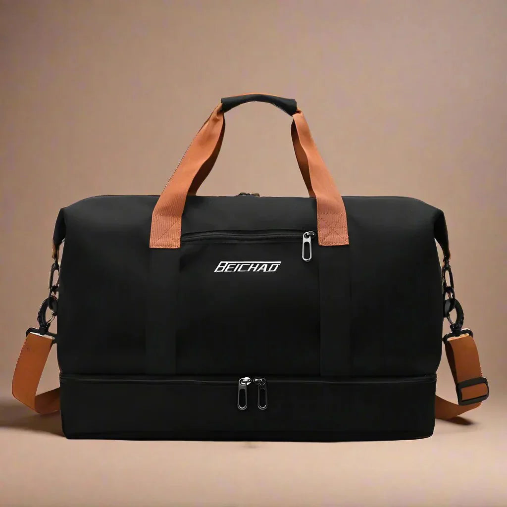 Waterproof Gym Duffel Bag with Shoe Pocket