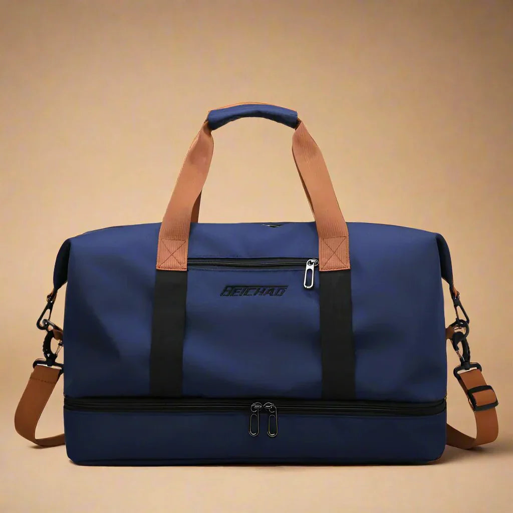 Waterproof Gym Duffel Bag with Shoe Pocket