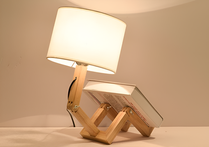 Adjustable Wooden Table Lamp