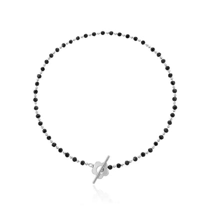 Delicate Floral Pendant Choker Necklace