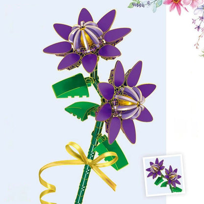 Colorful Flower Building Kit with Snowdrop Blossoms