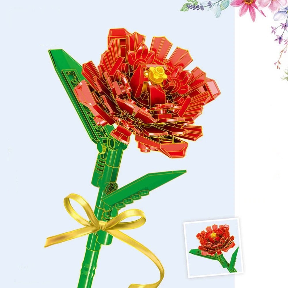 Colorful Flower Building Kit with Snowdrop Blossoms