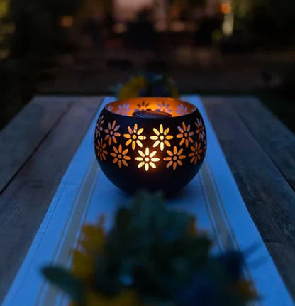 Aromatic Floral Candle Light with Aroma Diffuser