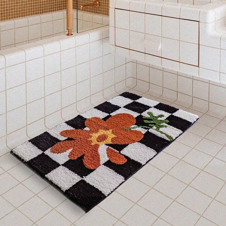 Plush Chess Board Rug - Befez