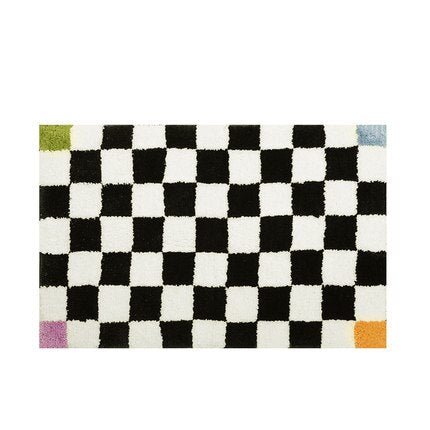 Plush Chess Board Rug
