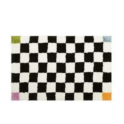 Plush Chess Board Rug