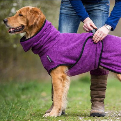 Cozy Pet Bath Robe - Plush, Absorbent & Warm