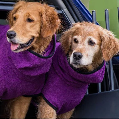 Cozy Pet Bath Robe - Plush, Absorbent & Warm