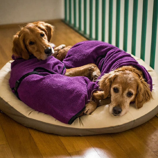 Cozy Pet Bath Robe - Plush, Absorbent & Warm - Befez