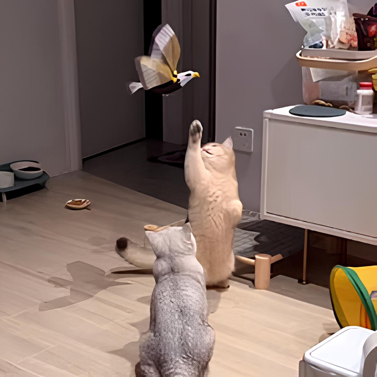 Colorful Interactive Bird Motion Toy