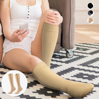 Comfortable Fit Compression Socks with Zip Closure
