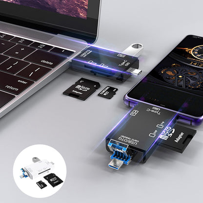 Multi-Function 6-in-1 Memory Card Reader