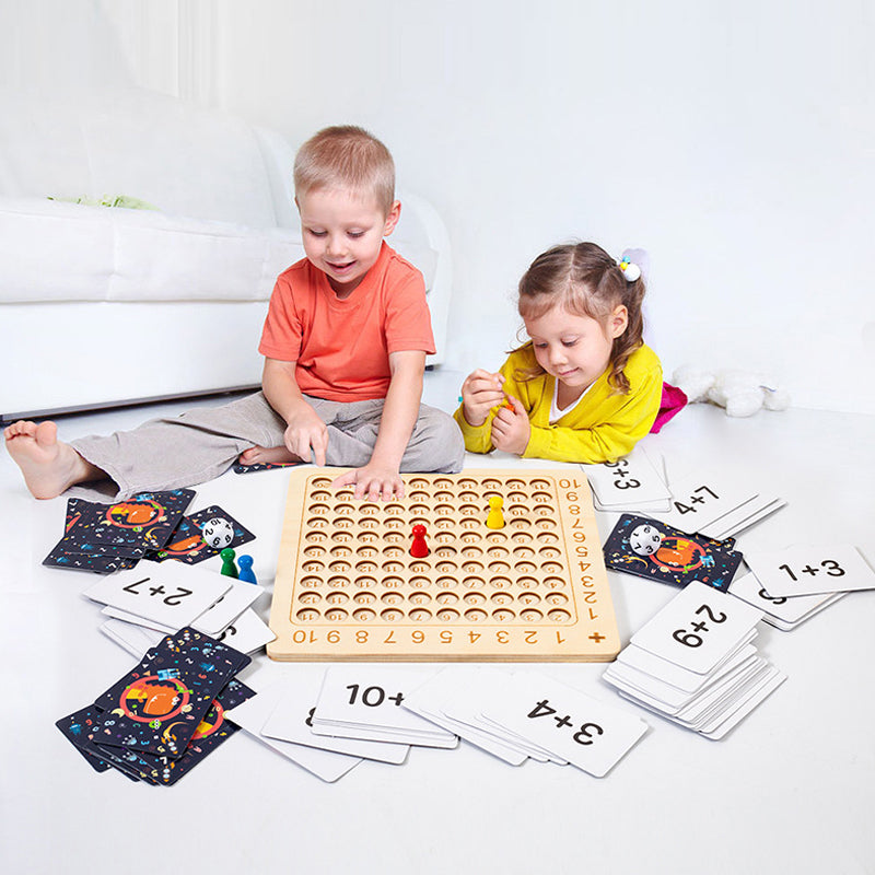 Fun Wooden Math Puzzle Blocks Game