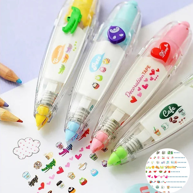 Colorful Fun Animal Masking Tape for Kids Crafts