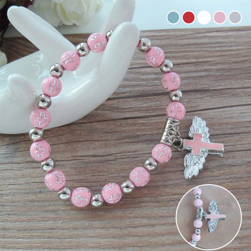 Delicate Wing Shaped Cross Necklace