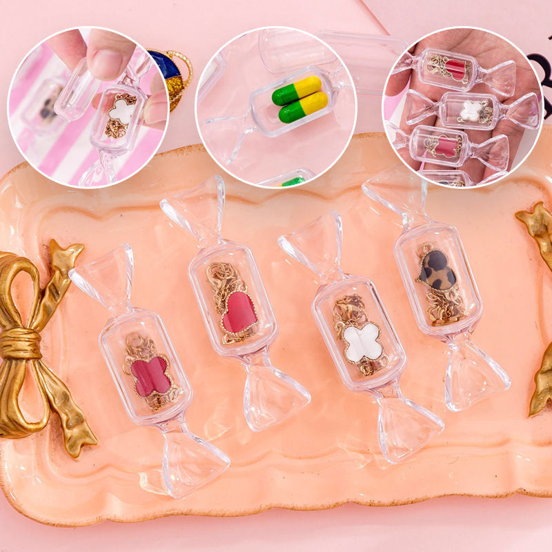 Clear Acrylic Sweet Shaped Trinket Boxes (10 Pack)