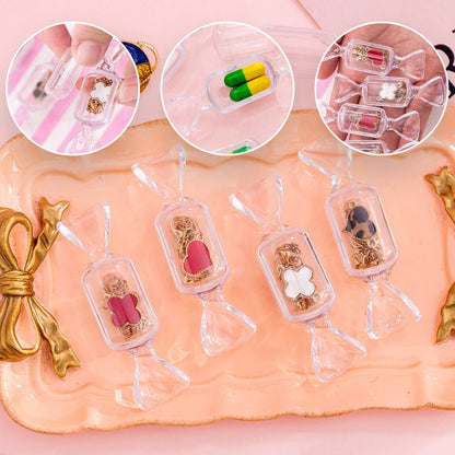 Clear Acrylic Sweet Shaped Trinket Boxes (10 Pack)