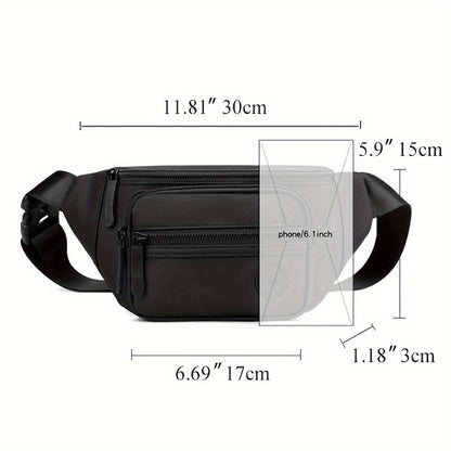 Men's Crossbody Sling Bag with Adjustable Shoulder Strap