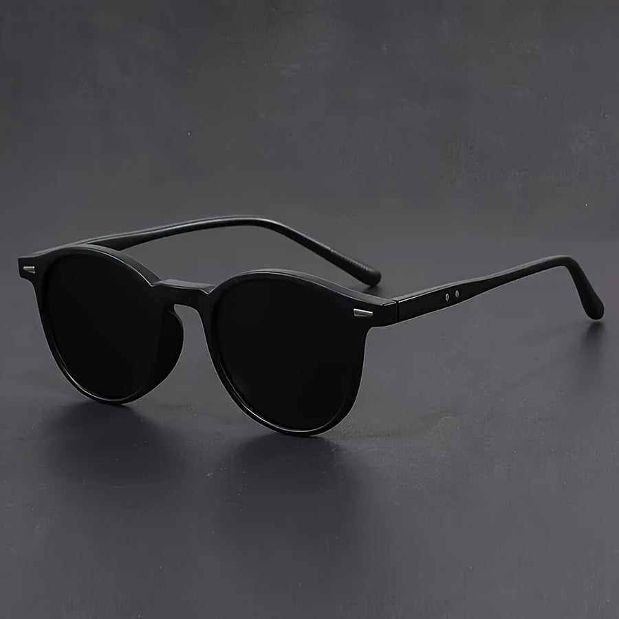 Classic Men's Round Sunglasses Tortoiseshell Frame