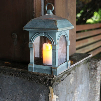 Rustic Solar Powered Garden Lantern