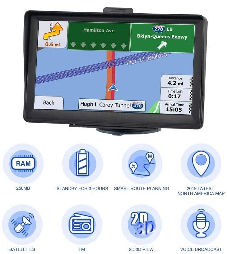 Compact 7 Sat Nav with Live Traffic and Europe Maps