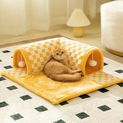 Cozy Pet Play Tunnel Bed
