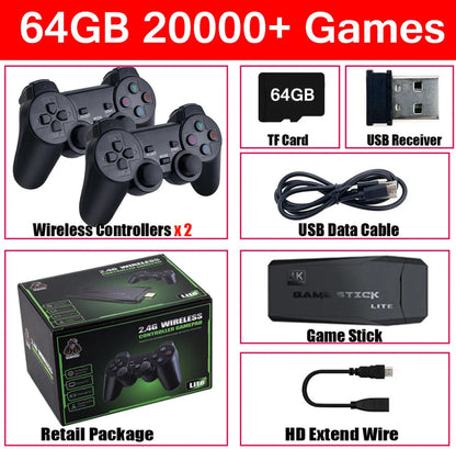 4K Streaming Media Player with 64GB Retro Game Console