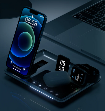 Compact 4-in-1 Wireless Charging Pad