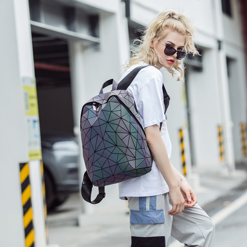 Glowing Neon School Backpack Bag - Befez
