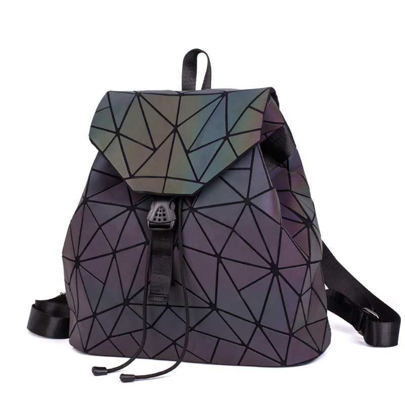 Glowing Neon School Backpack Bag